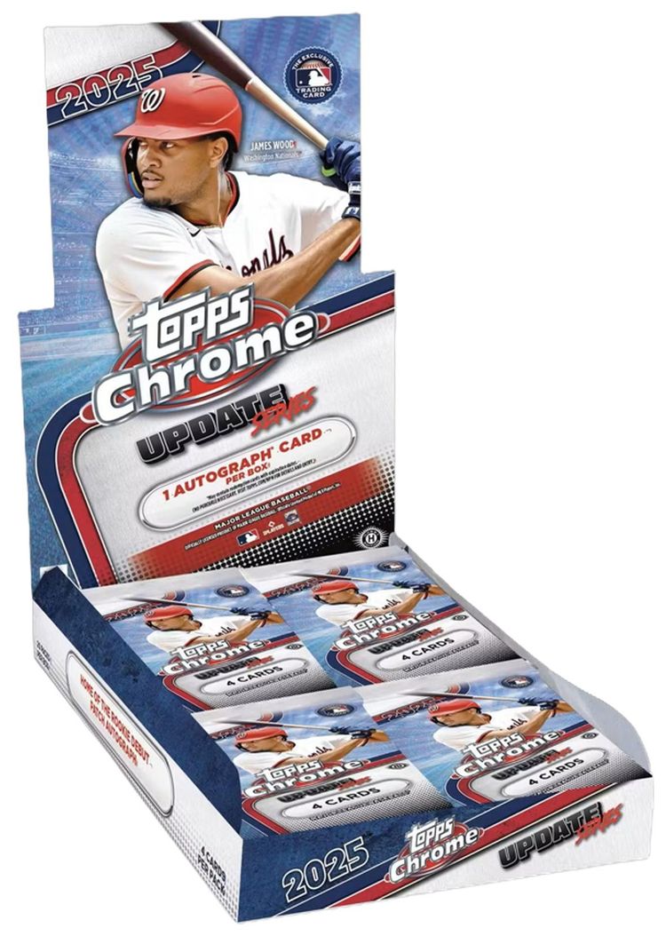 2025 Topps Chrome Update Series Baseball Hobby Box