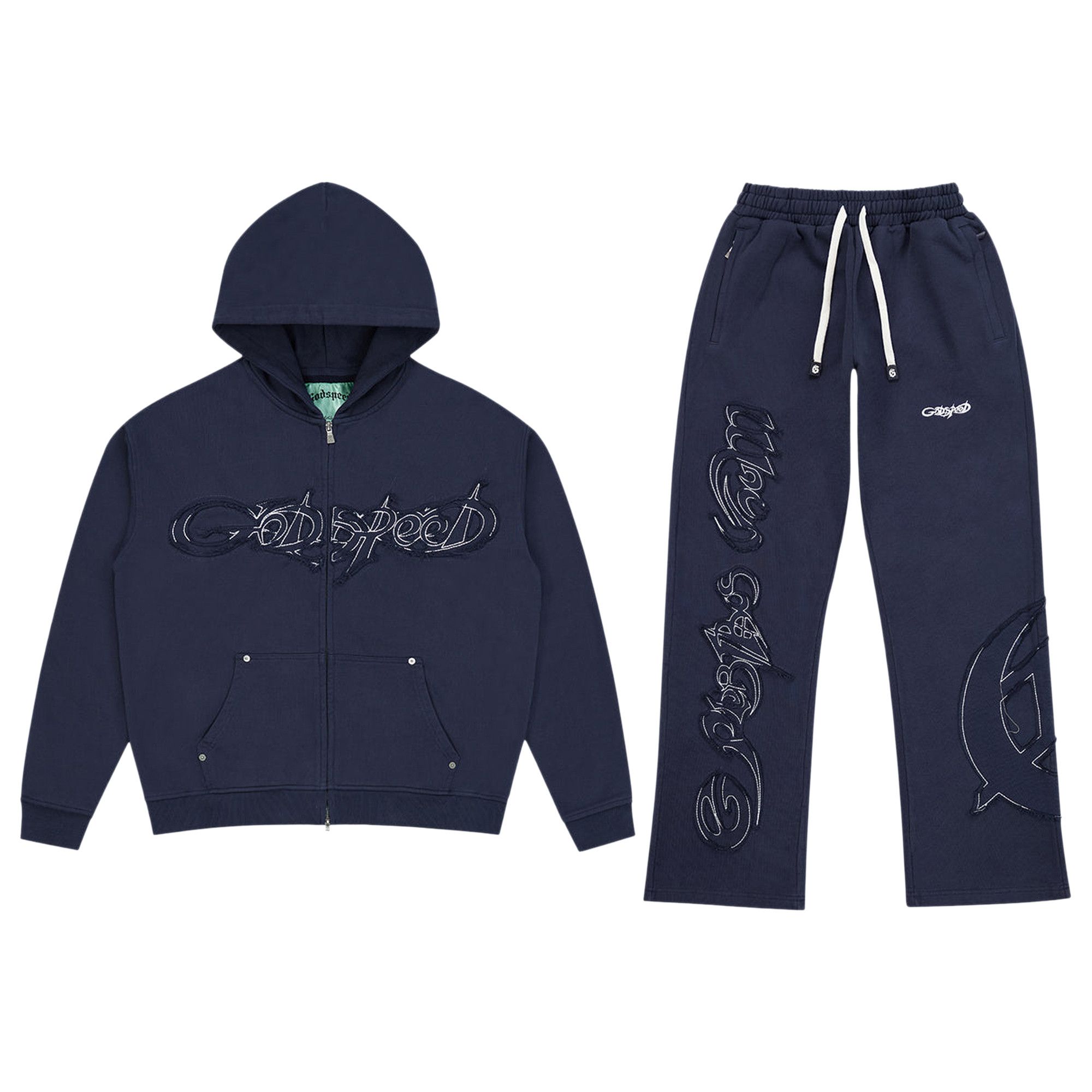 Buy Godspeed Raw Import Sweatsuit 'Navy' - 11652 1FW2504GRISN NAVY