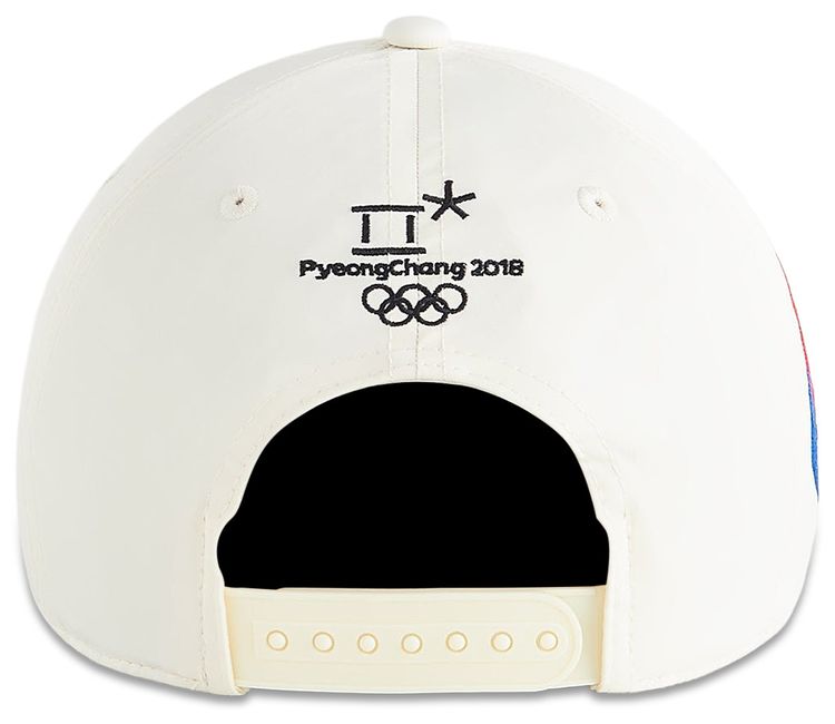 Kith For Olympics Heritage Pyeongchang Nylon Bay Low Pinch Crown Snapback Sandrift