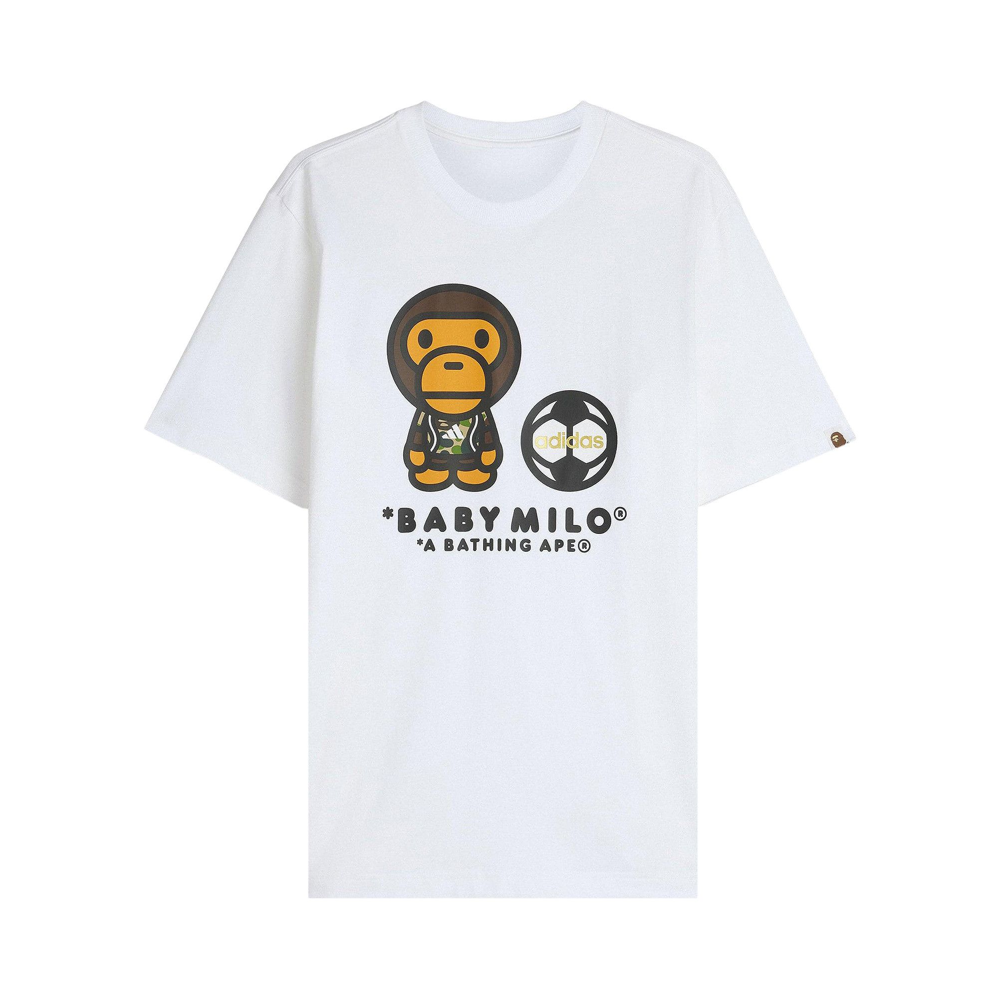 Buy adidas x BAPE Short-Sleeve Milo Tee 'White' - JZ7392 | GOAT