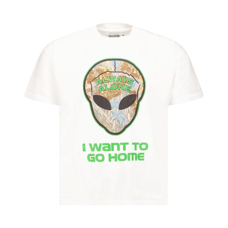 Anti Social Social Club Redneck Alien with Glow Tee White