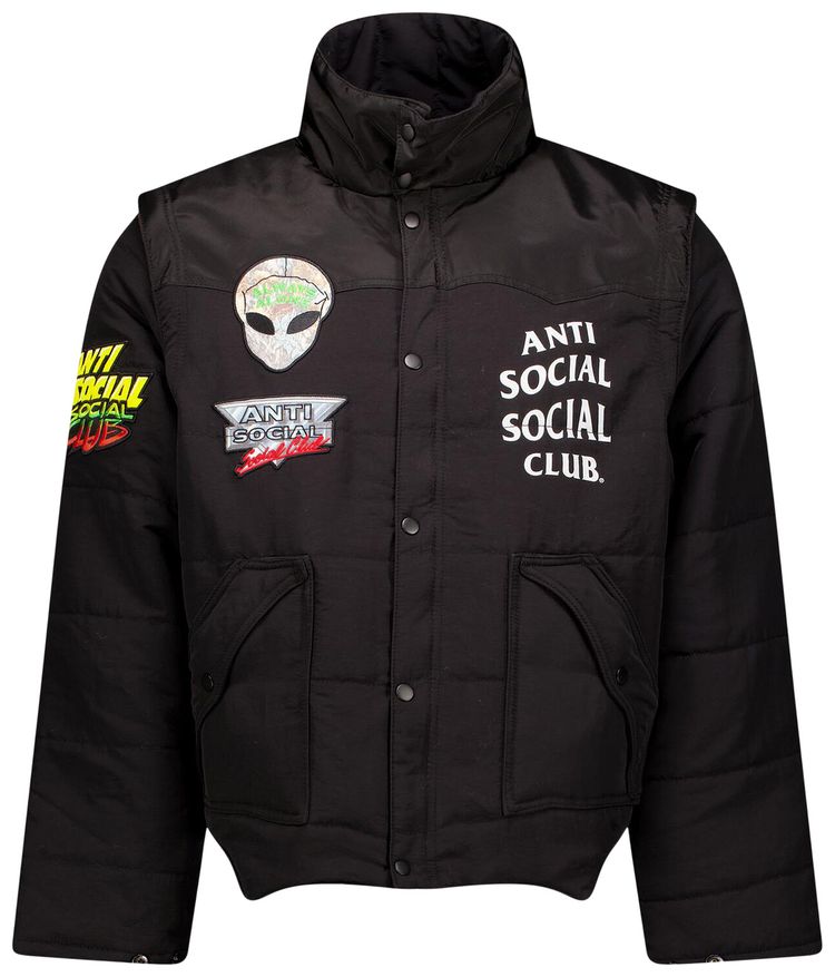 Anti Social Social Club Vintage Ski Jacket Black