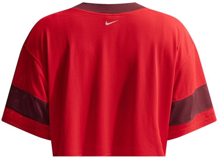 Nike Oversized Cropped Jersey University RedTeam RedChalk
