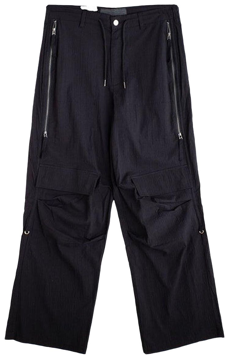 Jungles Seersucker Cargo Pant Black