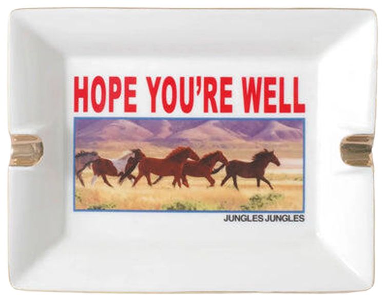 Jungles Hope Youre Well Ashtray White
