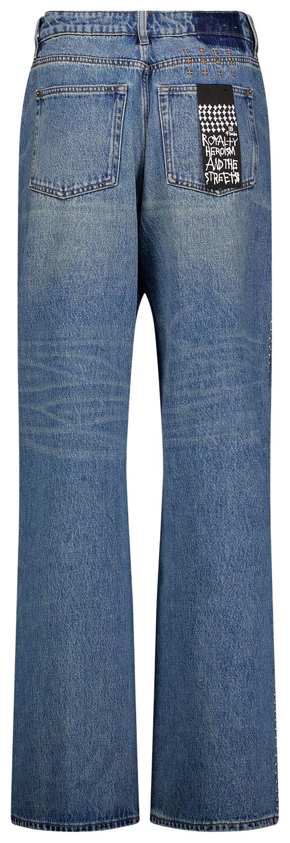 Ksubi Low Rider Texas Blue Studded Denim