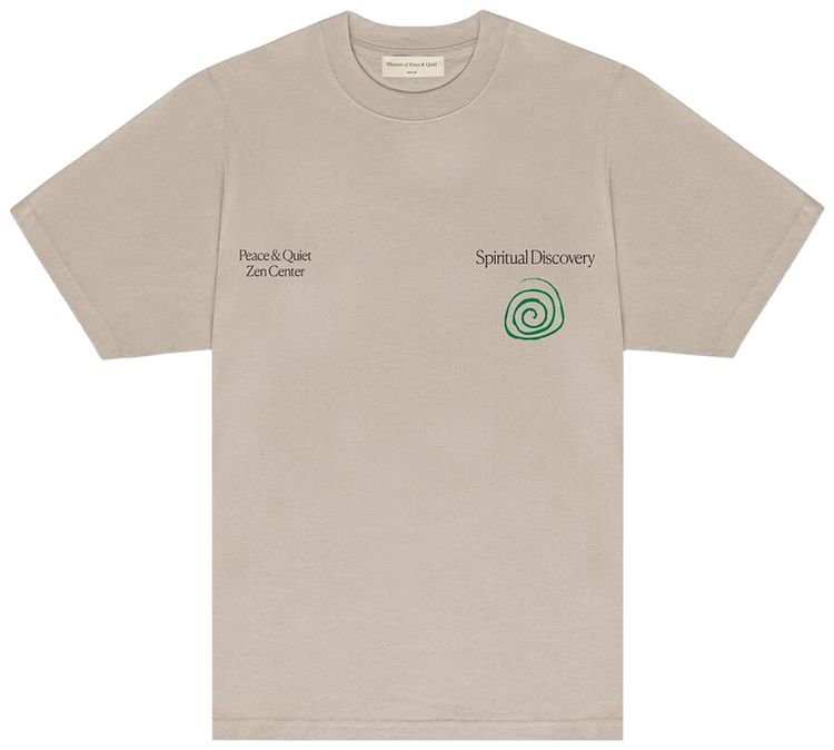 Museum of Peace  Quiet Spiritual Discovery T Shirt Taupe