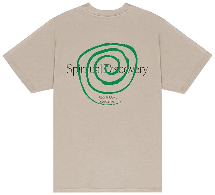 Museum of Peace  Quiet Spiritual Discovery T Shirt Taupe