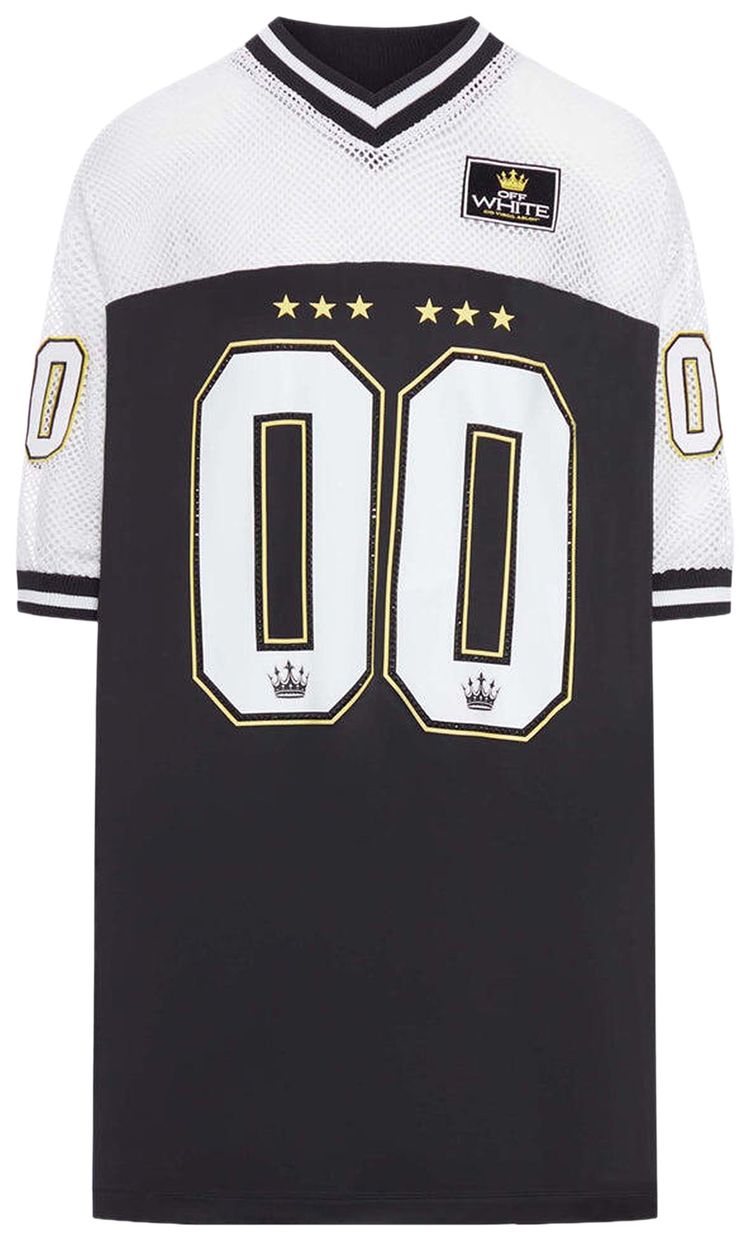 Off White Dyed VI Sat 00 Football Dress Black