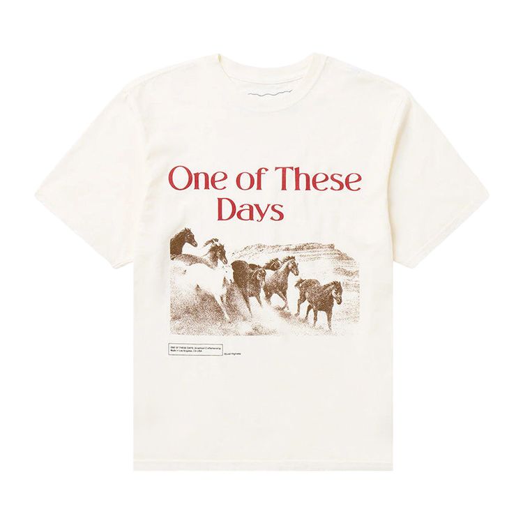 One Of These Days Glad Youre Here With Me T Shirt Bone