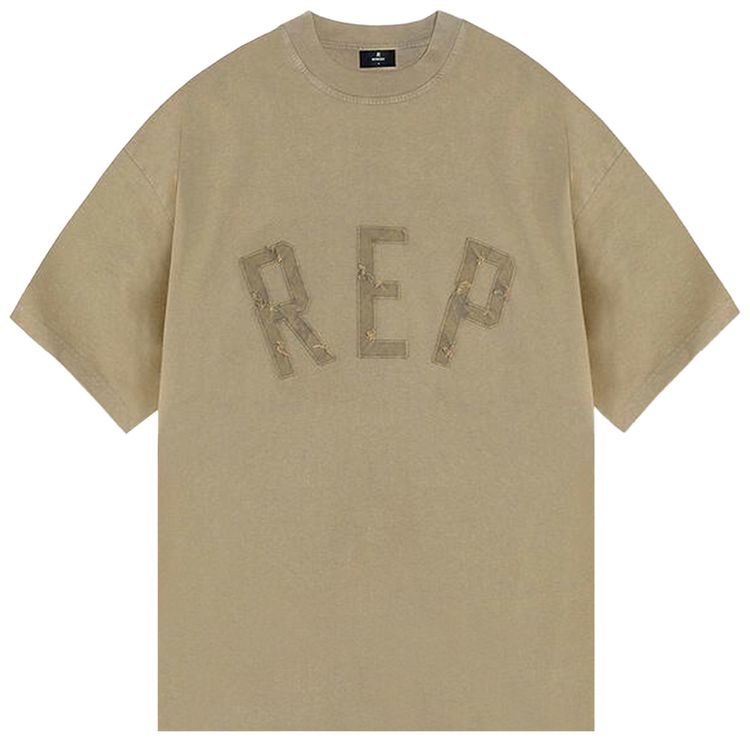 Represent Clo Rep Applique T Shirt Fawn