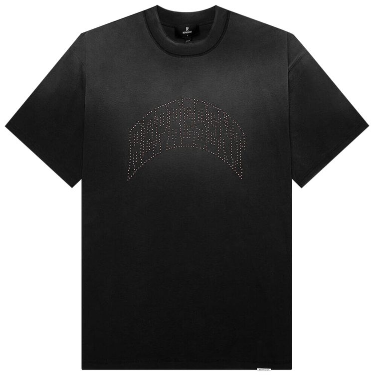 Represent Clo Embellished Represent T Shirt Stained Black