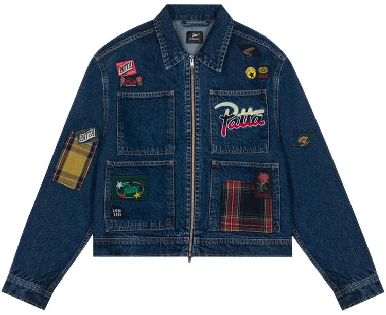 Patta Whole Lotta Labels Denim Jacket Blue