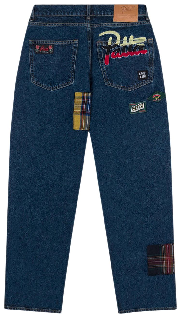 Patta Whole Lotta Labels Denim Pants Blue