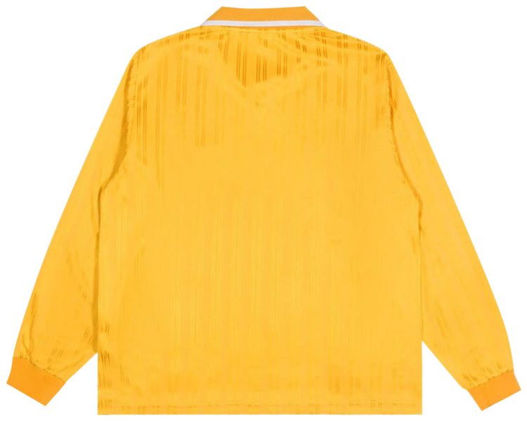 Patta Jacquard Striped Long Sleeve Jersey Yellow