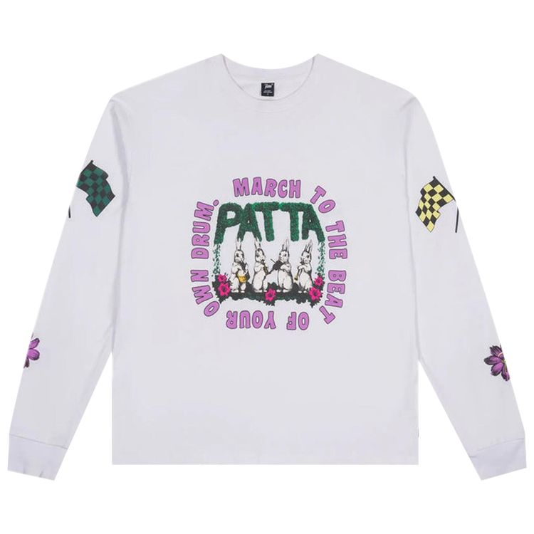 Patta Own Your Own Mind Long Sleeve T Shirt White