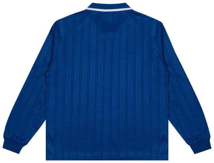 Patta Jacquard Striped Long Sleeve Jersey Blue