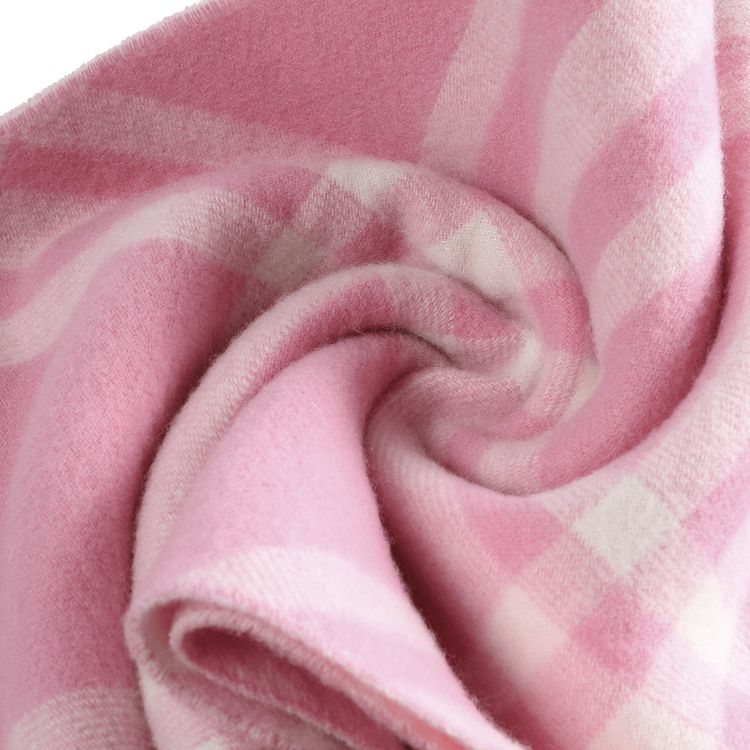 Burberry MU Check Cashmere Scarf Sugar Pink