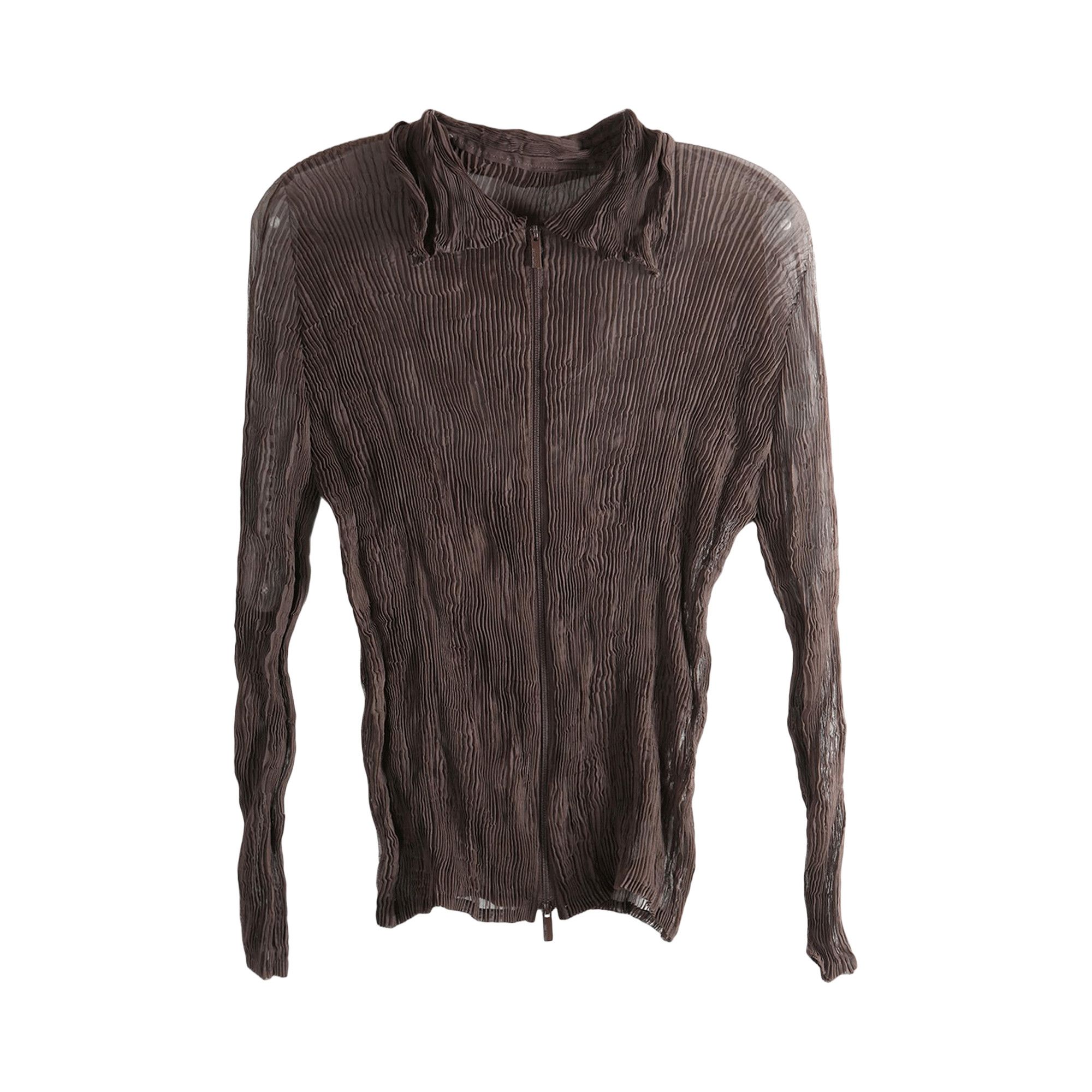 Buy Issey Miyake Chiffon Twist 1 Shirt 'Dark Brown' - IM66FJ630 45