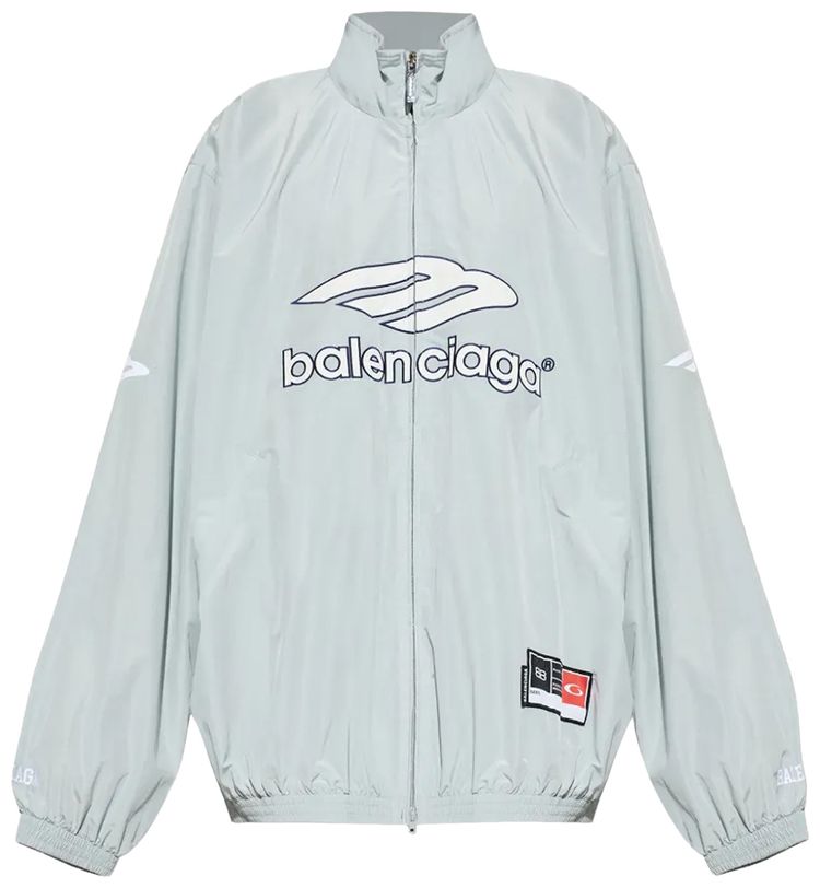Balenciaga Tracksuit Zipper Jacket New Grey