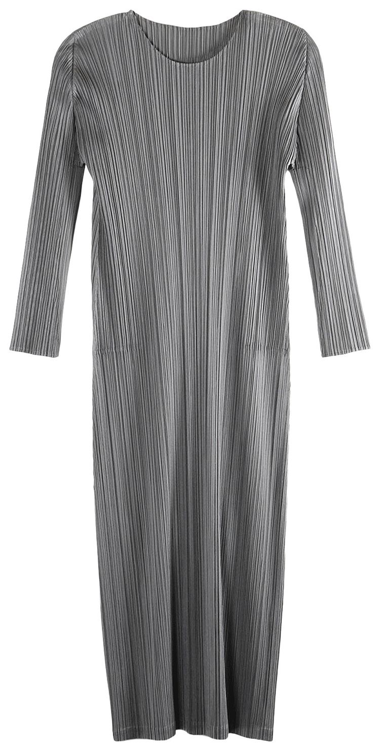 Pleats Please Issey Miyake Monthly Colors January Dress Grey