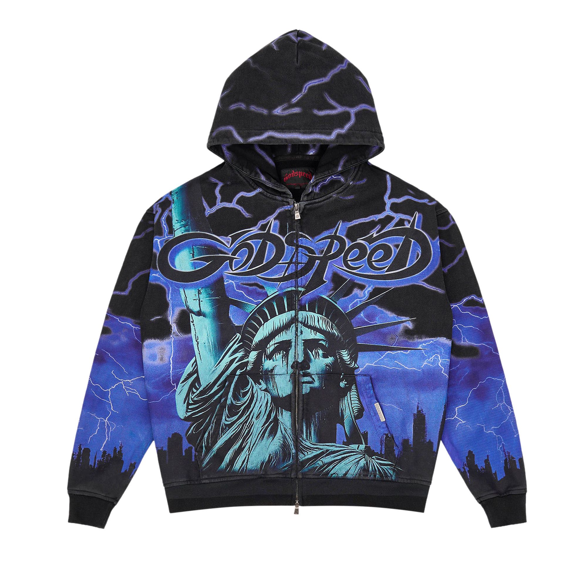 Buy Godspeed Voltage Zip Hoodie V2 'Blue' - 11652 1FW2504GVZHVB
