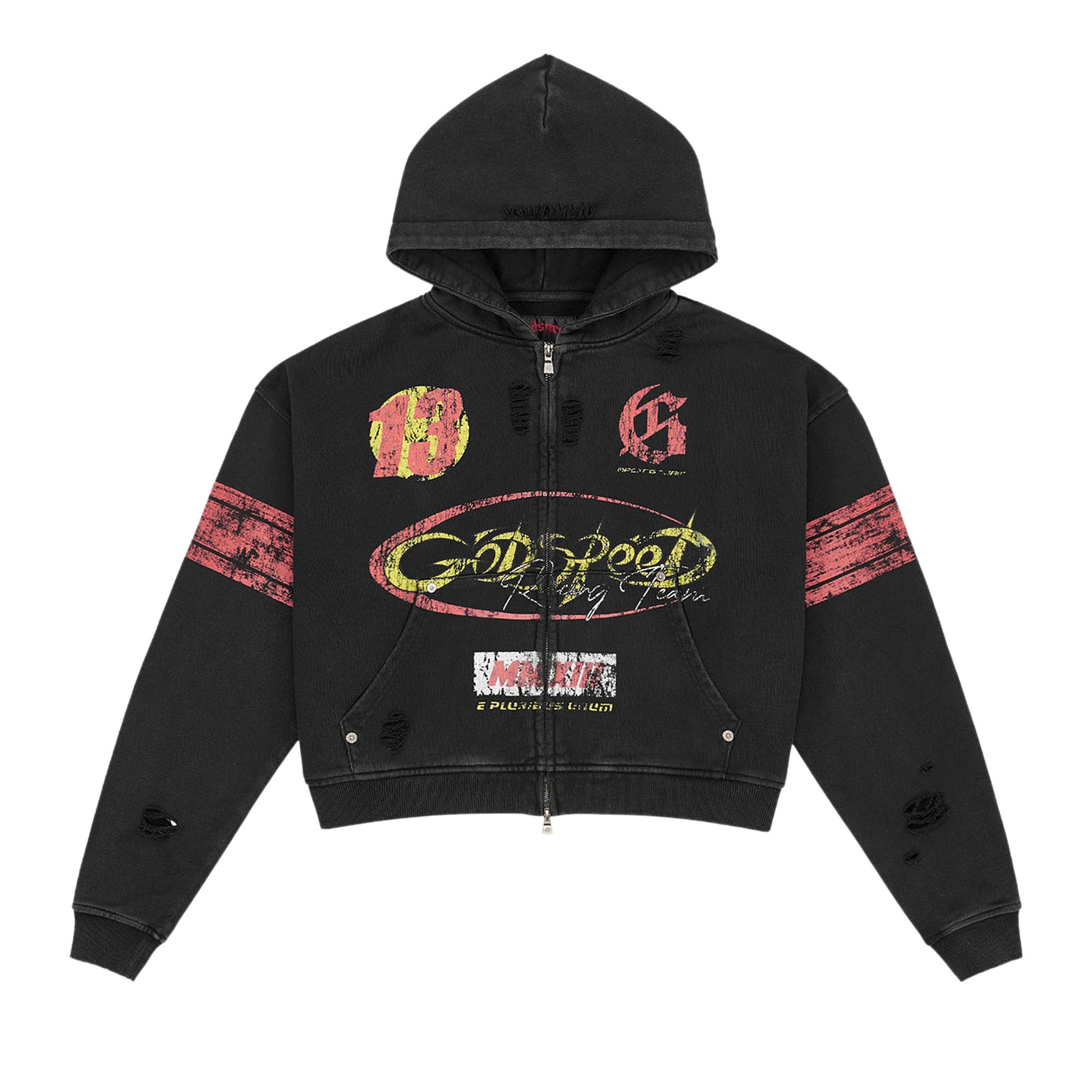 Buy Godspeed Speedway Zip Hoodie 'Black' - 11652 1FW2504GSZHB BLAC