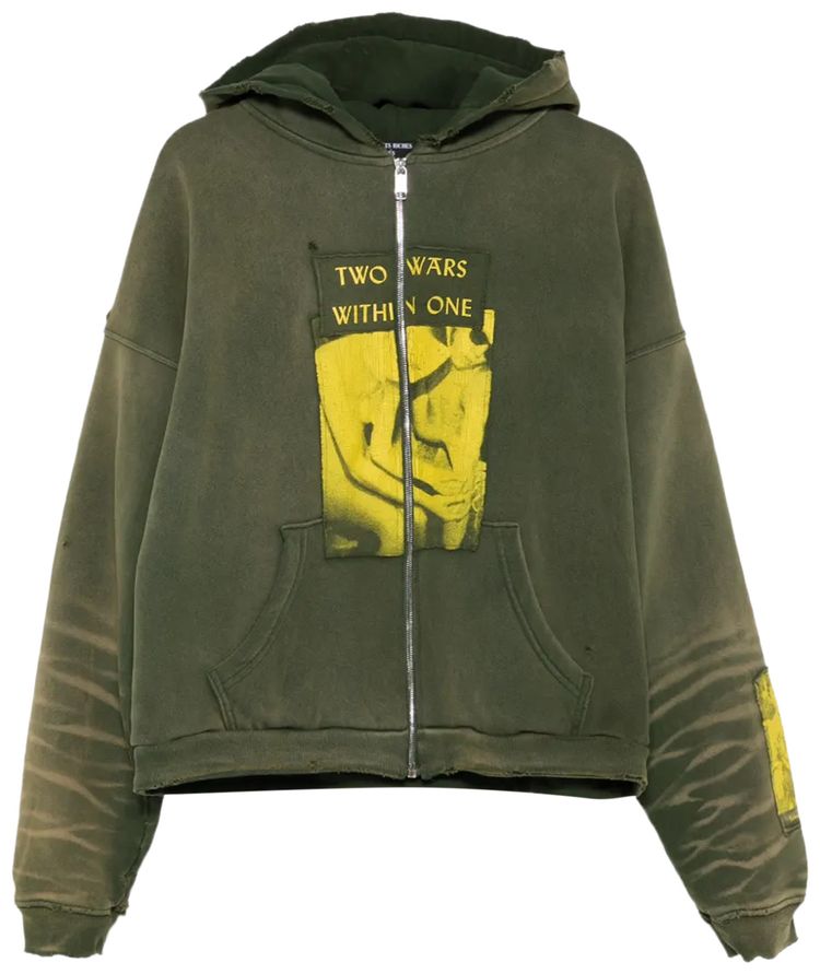 Enfants Riches Deprimes Two Wars Within One Assemblage Zip Hoodie Gardener Green