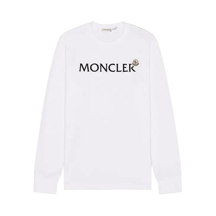 Moncler Long Sleeve T Shirt White