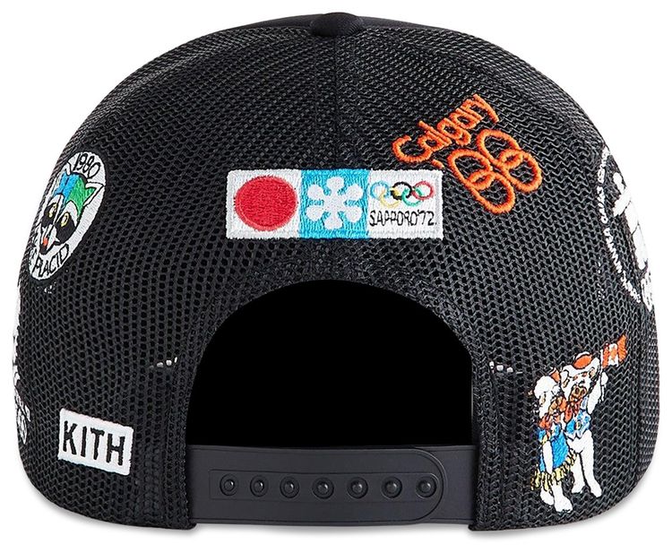 Kith For Olympics Heritage Poly Foam Nolan Trucker Hat Black