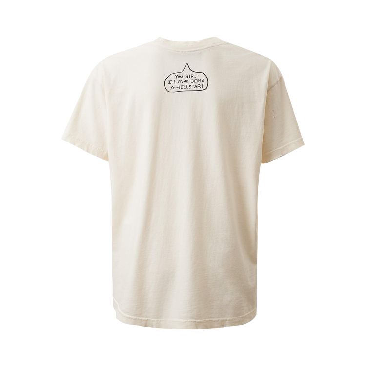 Hellstar Cartoon Cross T Shirt White