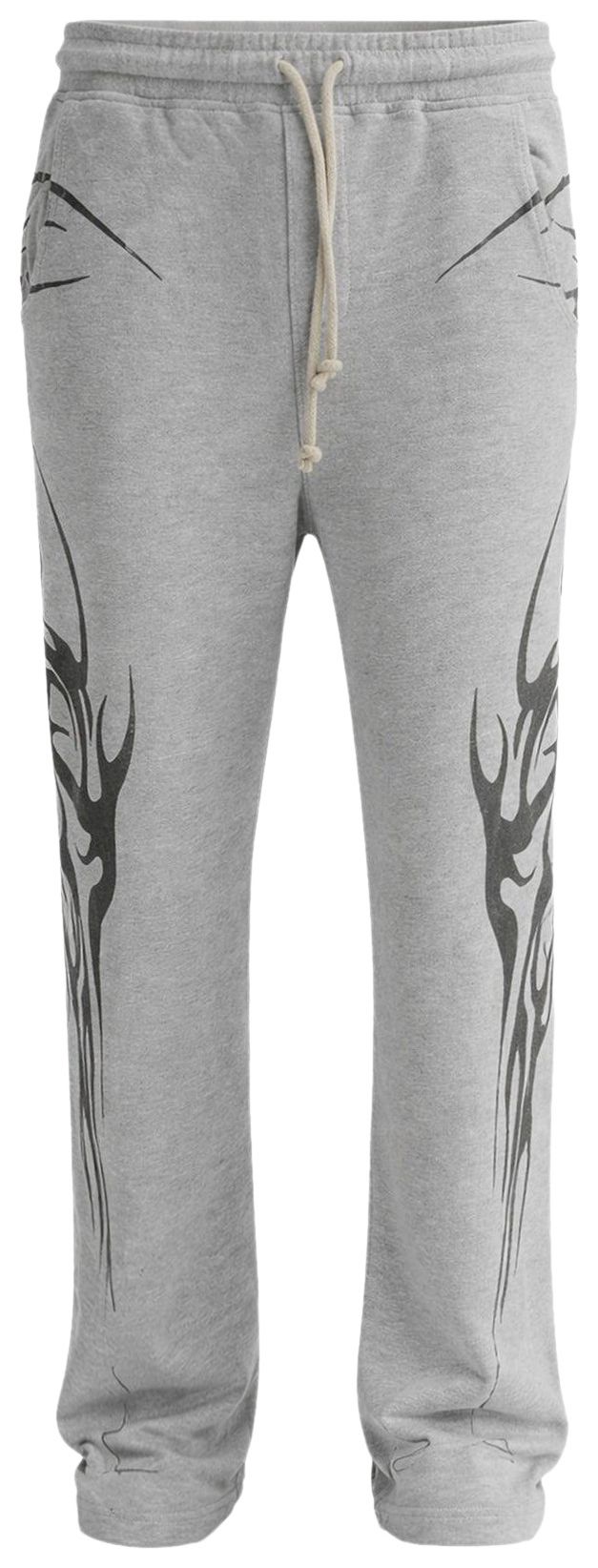 Hellstar Tribal Flame Sweatpants Grey