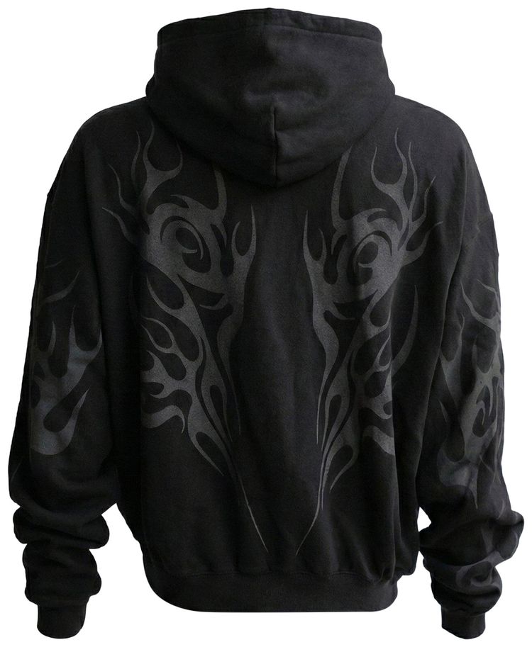 Hellstar Tribal Flame Zip Up Black