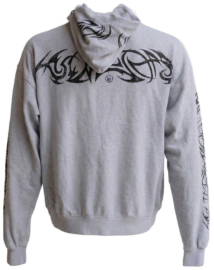 Hellstar Tribal Flame Logo Hoodie Grey