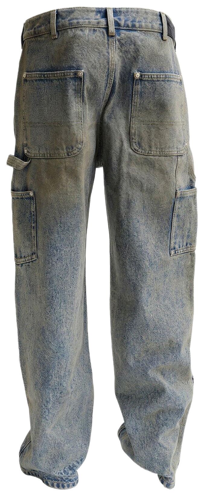 Hellstar Dirty Wash Carpenter Jeans Blue