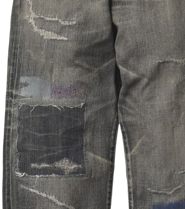 Neighborhood Savage Denim DP Wide Pants Black