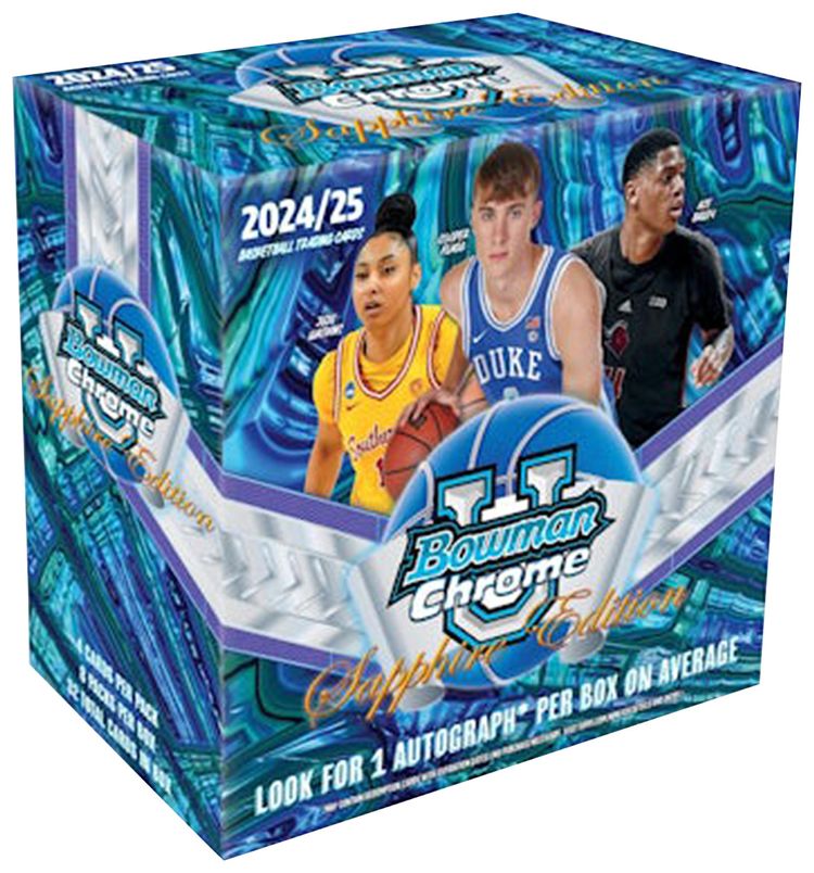 2024 25 Bowman University Chrome Sapphire Basketball Hobby Box
