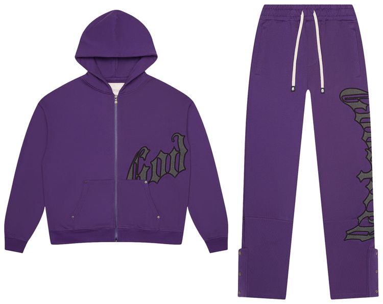 Godspeed OG Logo Sweatsuit PurpleGrey