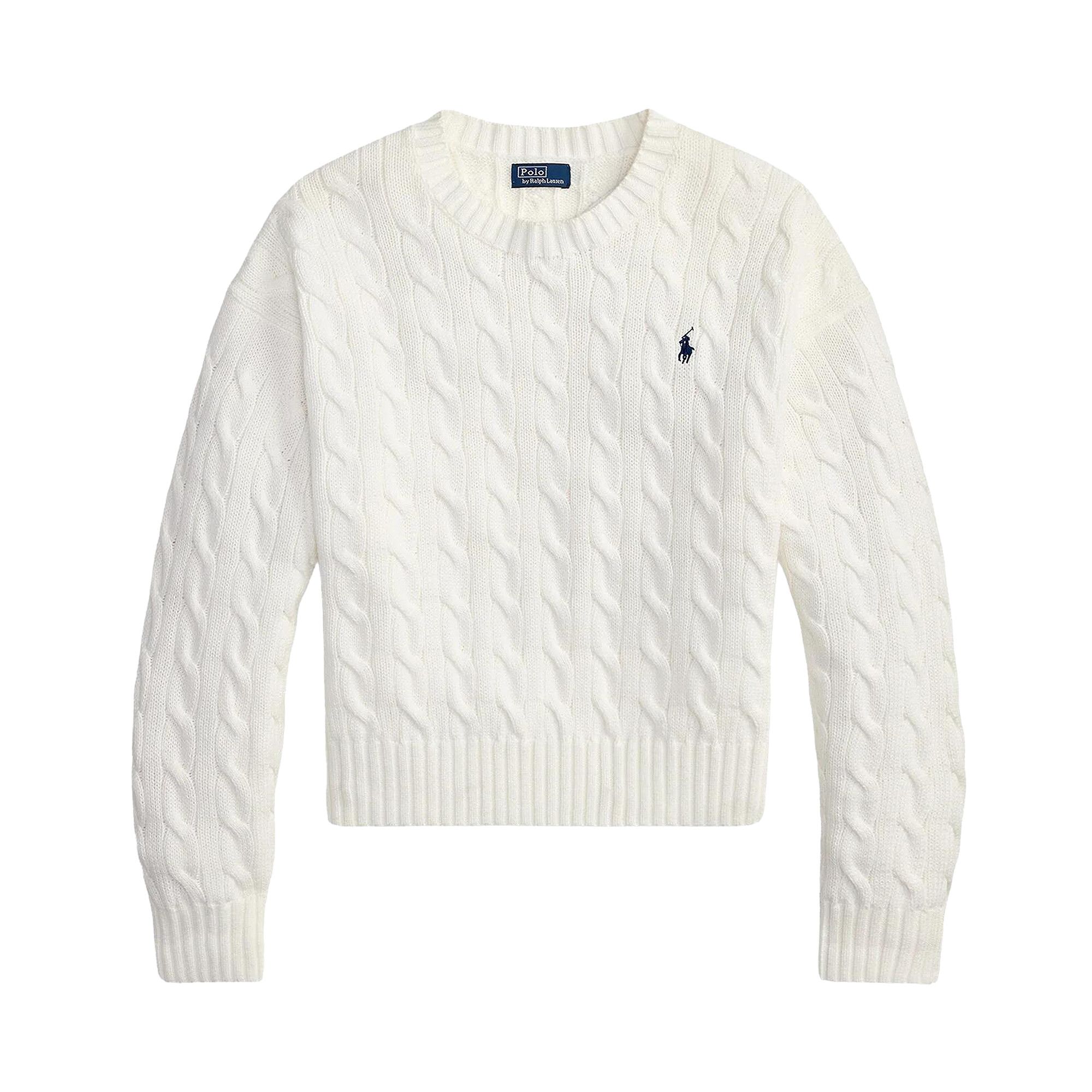 Buy Polo Ralph Lauren Crew Pullover Sweater 'White' - 211A96245003