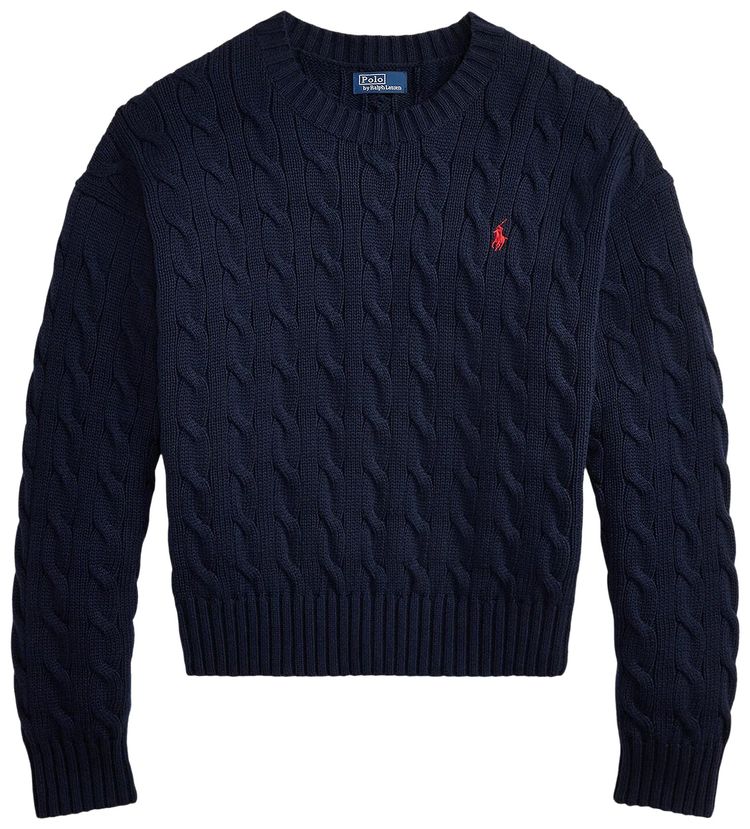Polo Ralph Lauren Crew Pullover Sweater Hunter Navy