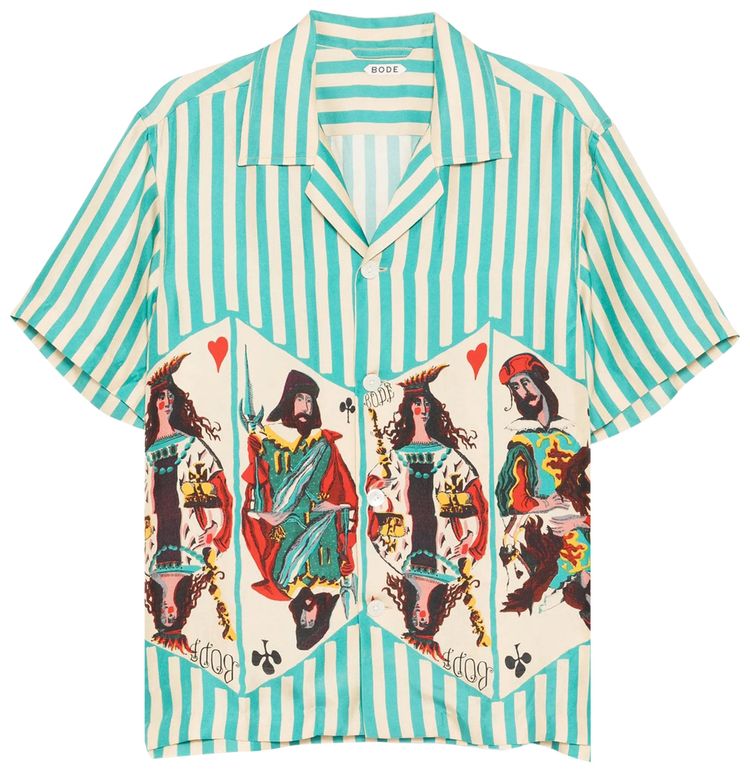 Bode Royals Short Sleeve Shirt Multicolor