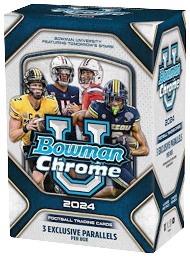 2024 Bowman University Chrome Football Blaster Box