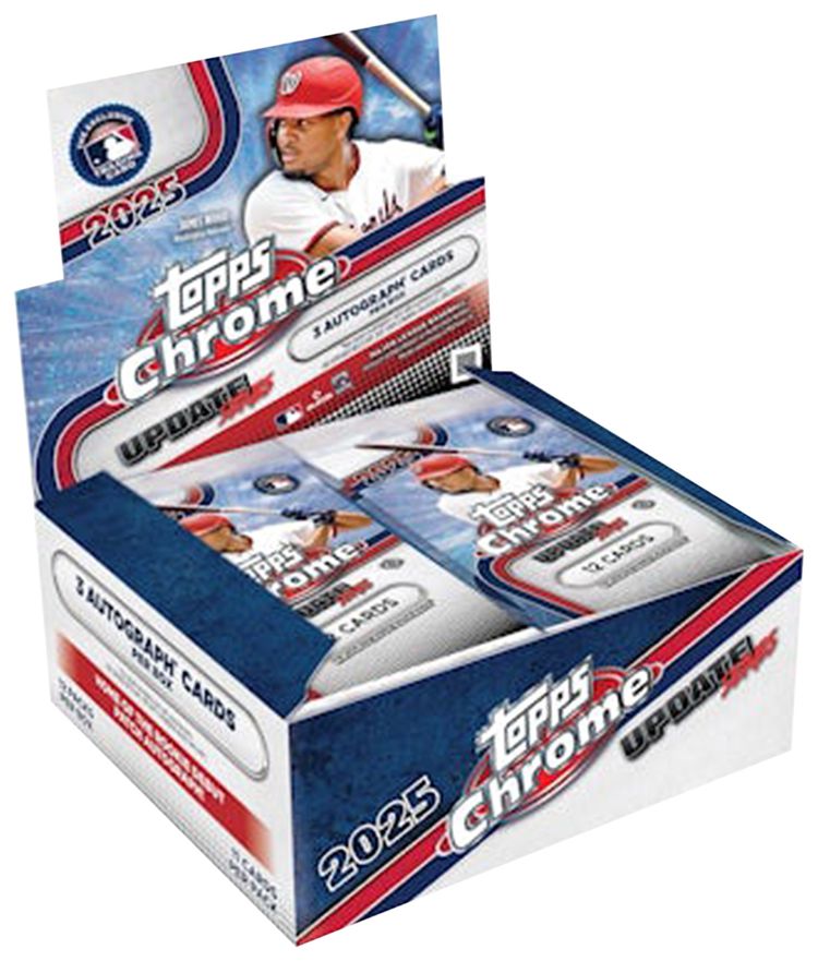 2025 Topps Chrome Update Series Baseball Hobby Jumbo Box