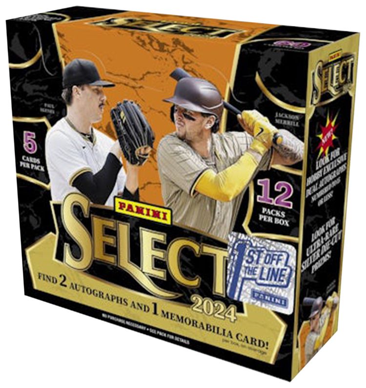 2024 Panini Select Baseball 1st Off The Line Box