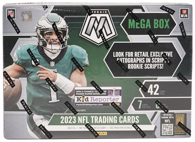 2023 Panini Mosaic Football Mega Box Reactive Yellow Parallels