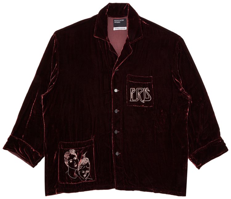 Enfants Riches Deprimes Velvet Sleep Shirt Chocolate