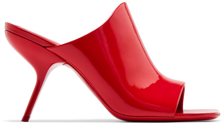 Wmns Ferragamo Era Patent Leather Mule Red