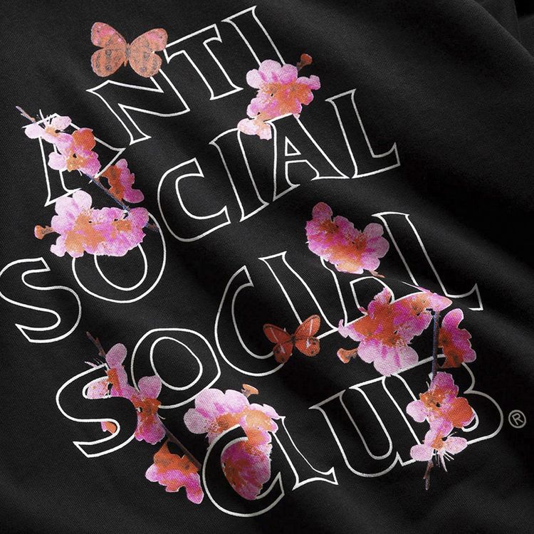 Anti Social Social Club Contrast Stitch Hoodie Black