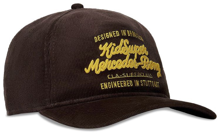 KidSuper x Mercedes Benz Chainstitch Hat Brown