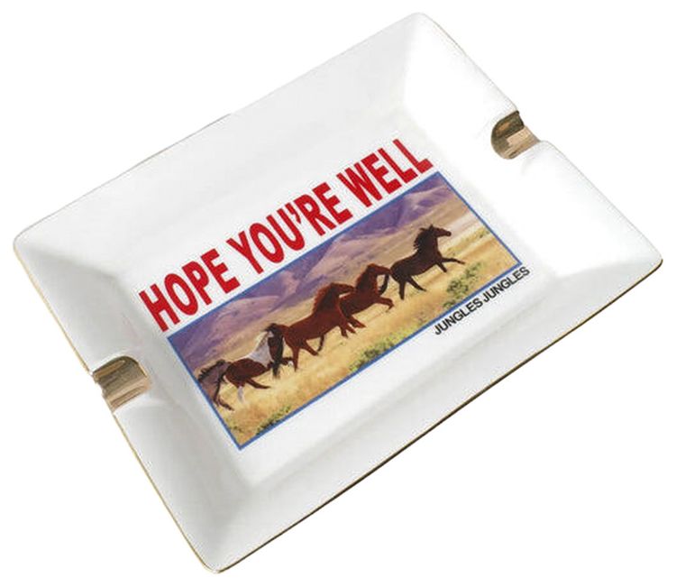 Jungles Hope Youre Well Ashtray White
